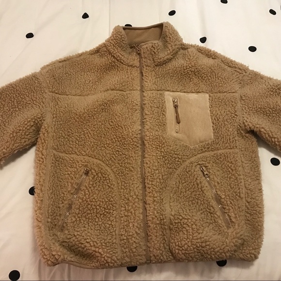 Chestnut brown Teddy Zip Up - Picture 3 of 4